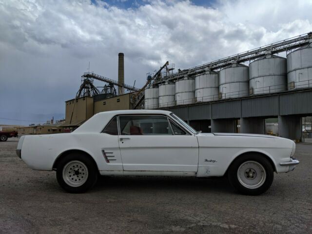 1966 White Ford Mustang Coupe