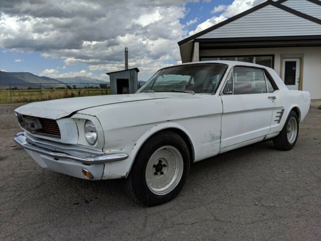 1966 White Ford Mustang Coupe