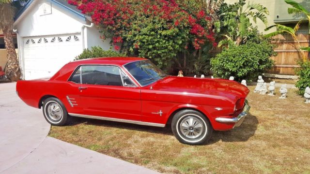 1966 Red Ford Mustang Coupe
