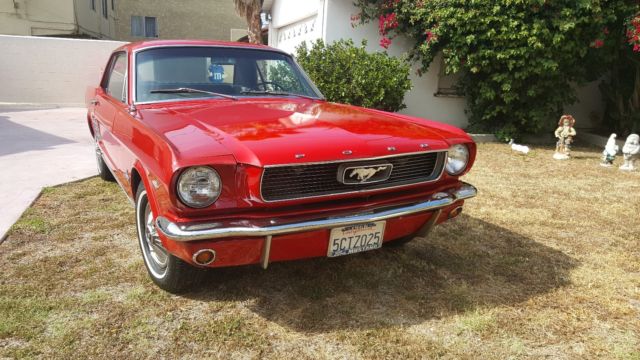 1966 Red Ford Mustang Coupe