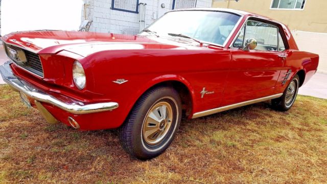 1966 Red Ford Mustang Coupe