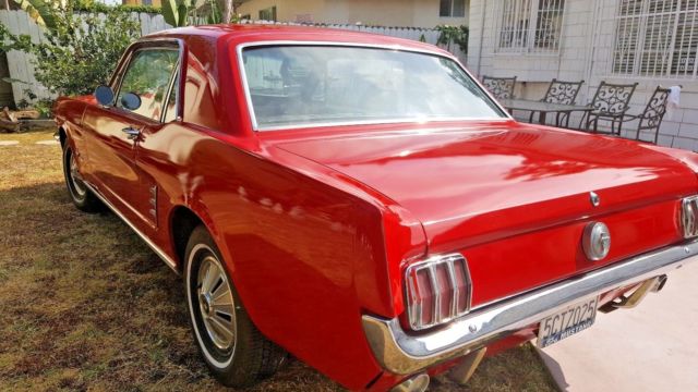 1966 Red Ford Mustang Coupe