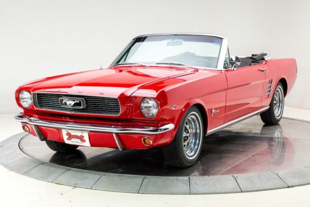 1966 Red Ford Mustang Convertible