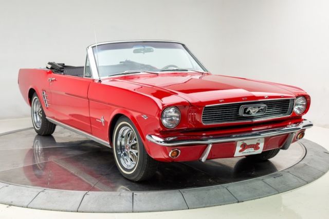 1966 Red Ford Mustang Convertible