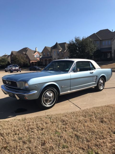 1966 Blue Ford Mustang Coupe
