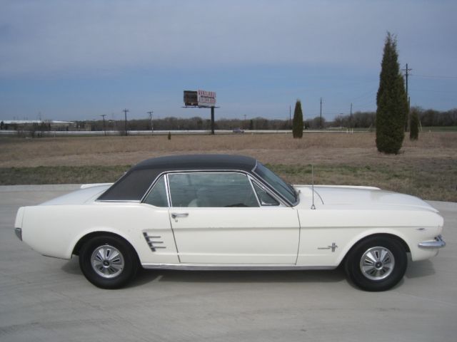 1966 White Ford Mustang Coupe
