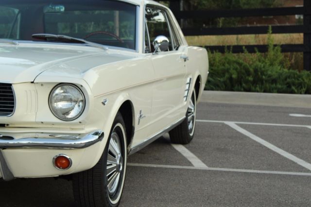 1966 White Ford Mustang Coupe