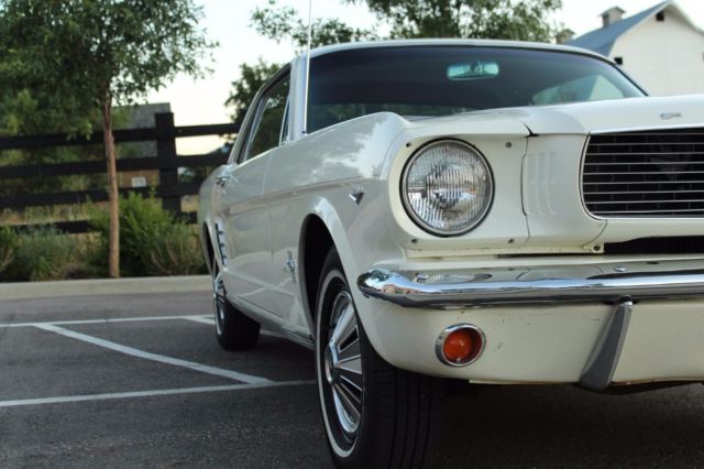 1966 White Ford Mustang Coupe