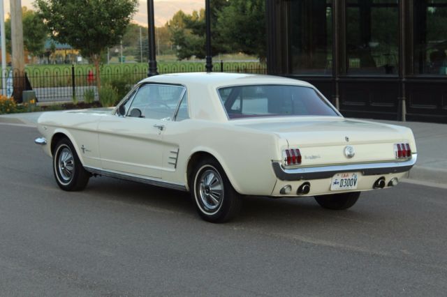 1966 White Ford Mustang Coupe