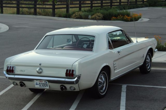 1966 White Ford Mustang Coupe