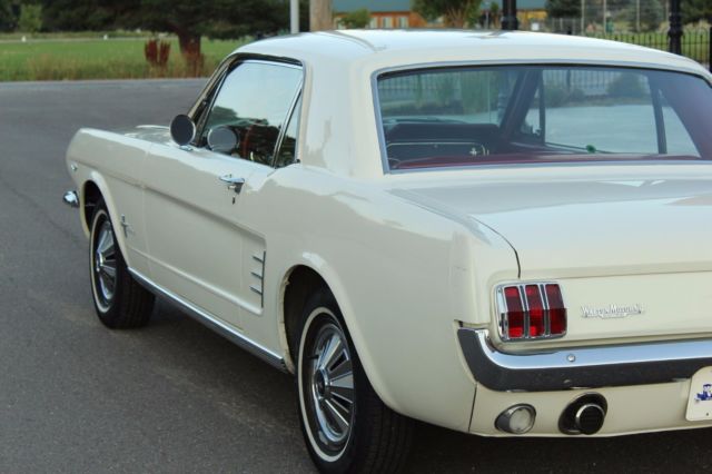 1966 White Ford Mustang Coupe