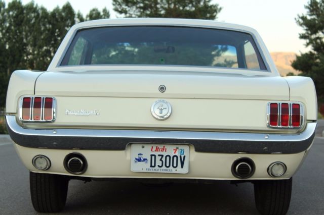 1966 White Ford Mustang Coupe
