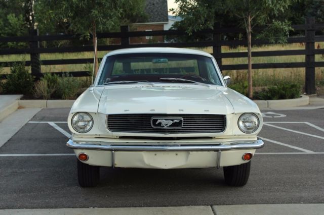 1966 White Ford Mustang Coupe