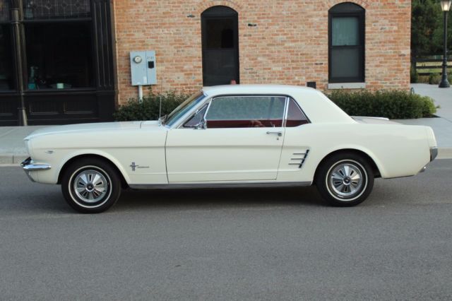 1966 White Ford Mustang Coupe