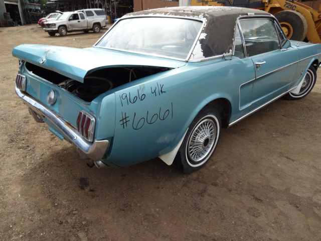 1966 Blue Ford Mustang Coupe