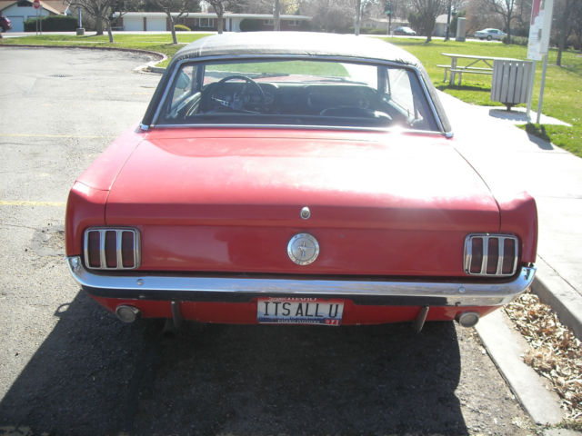 1966 Red Ford Mustang Coupe
