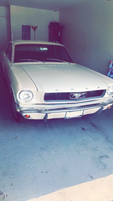 1966 White Ford Mustang Coupe