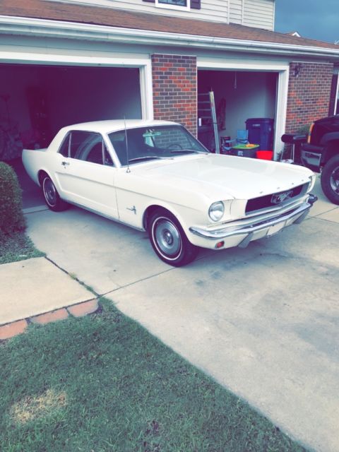 1966 White Ford Mustang Coupe