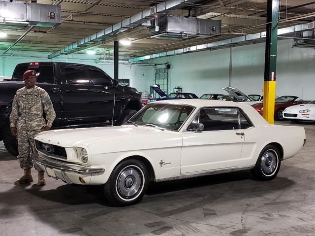 1966 White Ford Mustang Coupe
