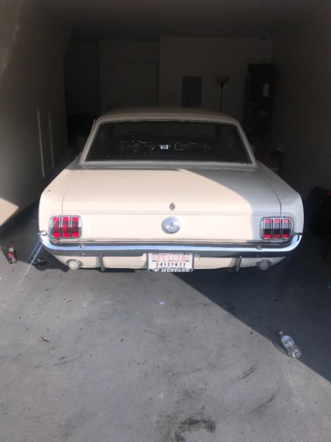 1966 White Ford Mustang Coupe