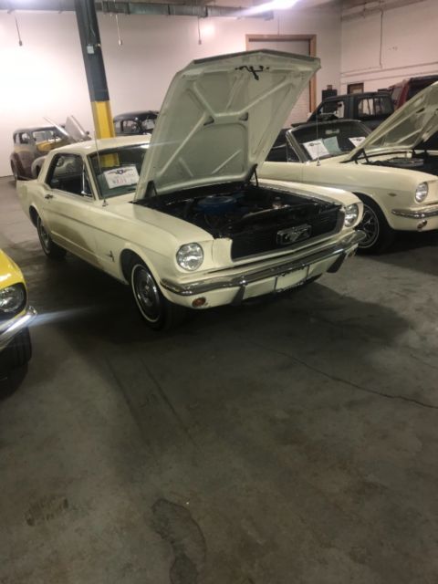 1966 White Ford Mustang Coupe