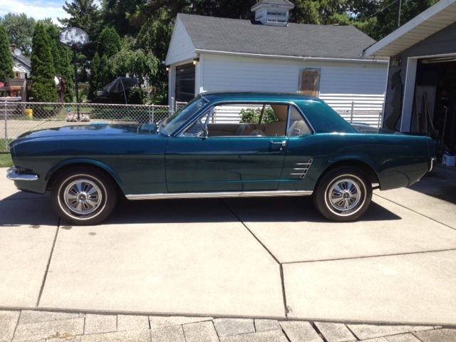 1966 Green Ford Mustang Coupe