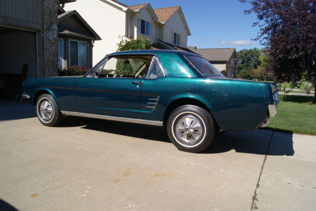 1966 Green Ford Mustang Coupe