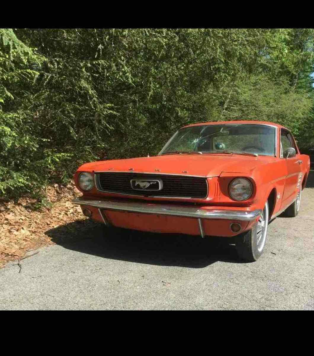 1966 Red Ford Mustang Sedan