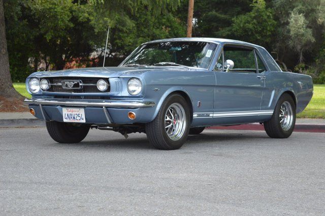 1966 Blue Ford Mustang --