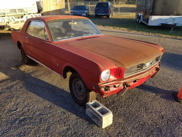 1966 Red Ford Mustang
