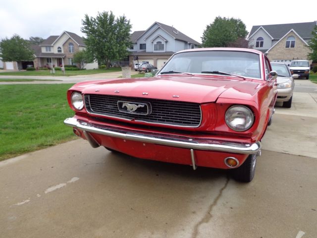 1966 Red Ford Mustang Coupe