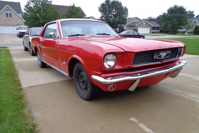 1966 Red Ford Mustang Coupe
