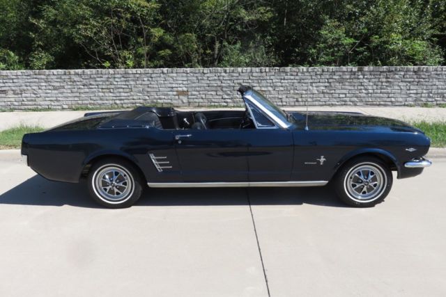 1966 Blue Ford Mustang Convertible