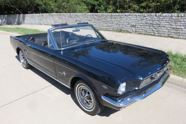 1966 Blue Ford Mustang Convertible