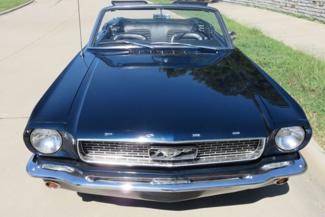 1966 Blue Ford Mustang Convertible