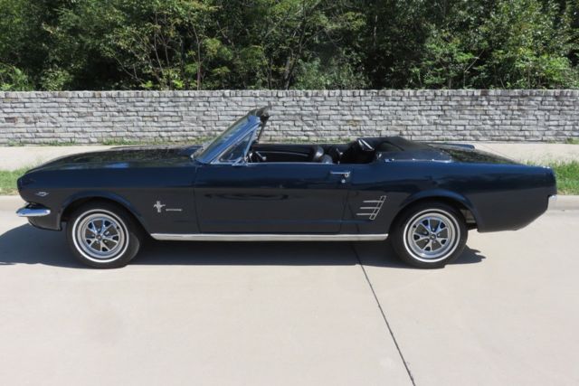1966 Blue Ford Mustang Convertible