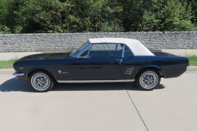 1966 Blue Ford Mustang Convertible