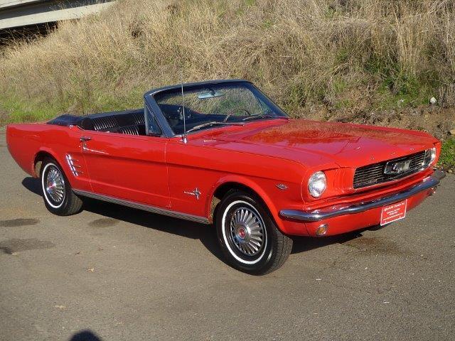 1966 Red Ford Mustang Convertible