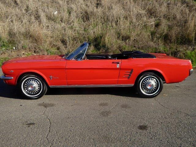 1966 Red Ford Mustang Convertible