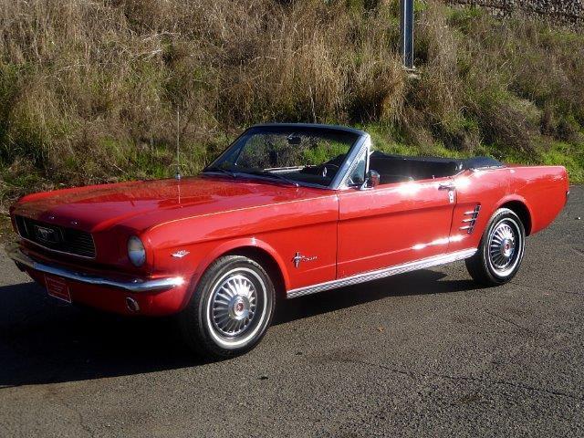 1966 Red Ford Mustang Convertible