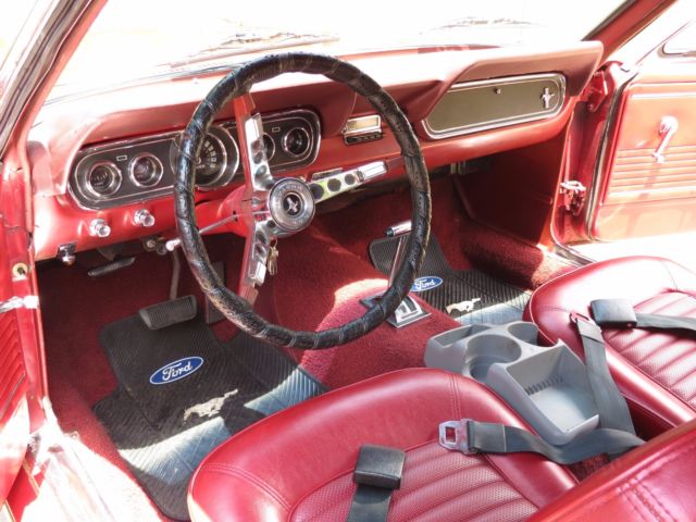 1966 Red Ford Mustang Convertible