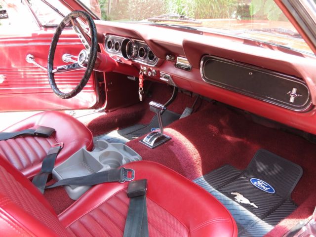 1966 Red Ford Mustang Convertible