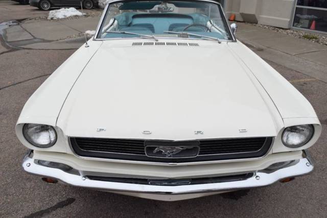 1966 White Ford Mustang Convertible