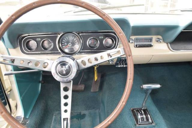 1966 White Ford Mustang Convertible