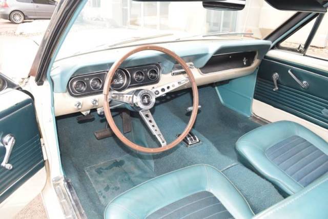 1966 White Ford Mustang Convertible