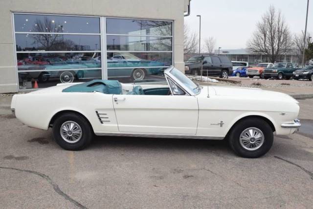 1966 White Ford Mustang Convertible