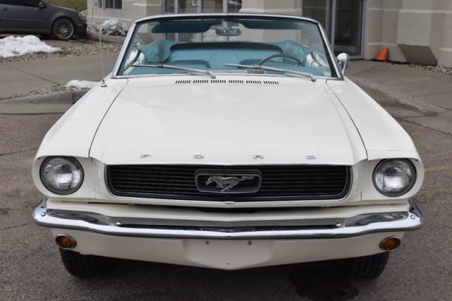 1966 White Ford Mustang Convertible