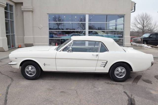 1966 White Ford Mustang Convertible