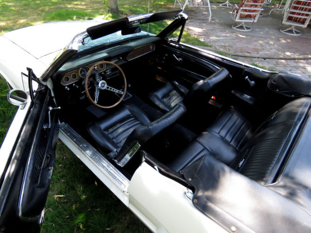 1966 White Ford Mustang Convertible