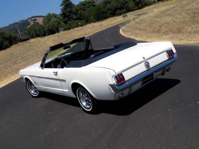 1966 White Ford Mustang Convertible